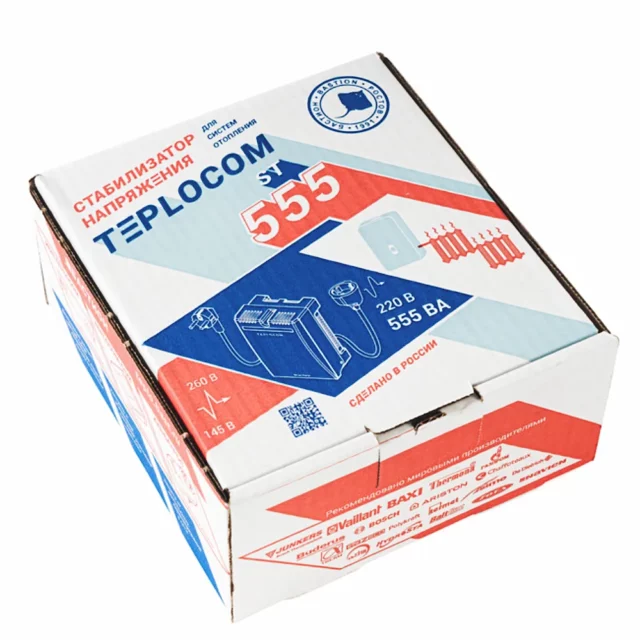 Стабилизатор сетевого напряжения TEPLOCOM ST-555 (Бастион). Упаковка